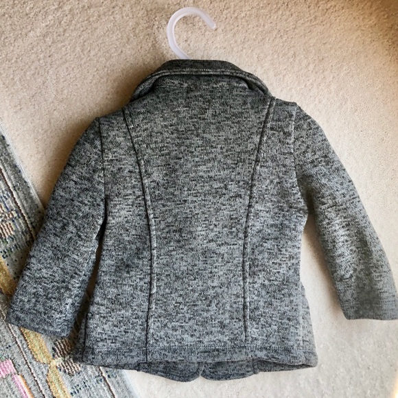 Little Mass Knit Fall Jacket with Flowers - Picture 5 of 5